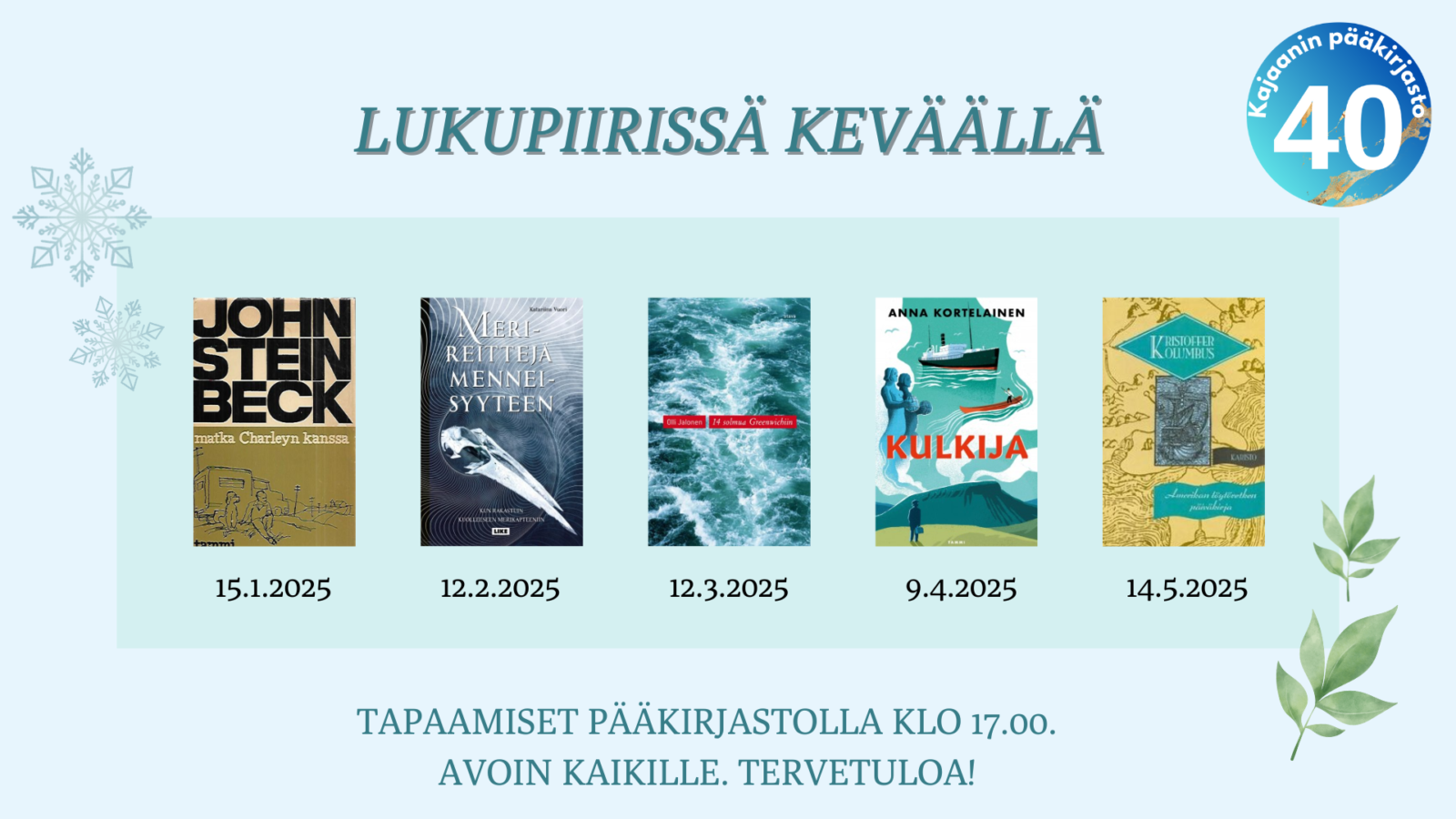 Lukupiirin Kevät 2025 | Kajaani