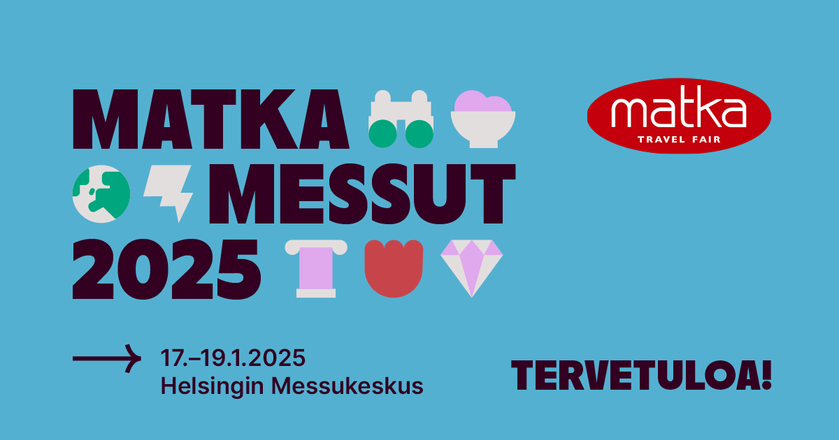 Matkamessut Helsingin messukeskuksessa 17.-19.1.2025