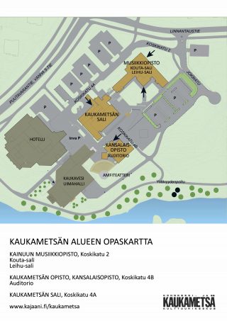 Kaukametsä koostuu useammasta rakennuksesta