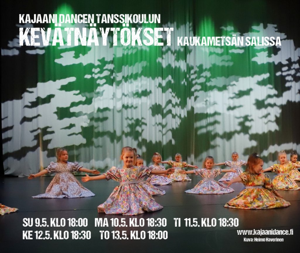 Kajaani Dance tanssikoulun kevätnäytökset