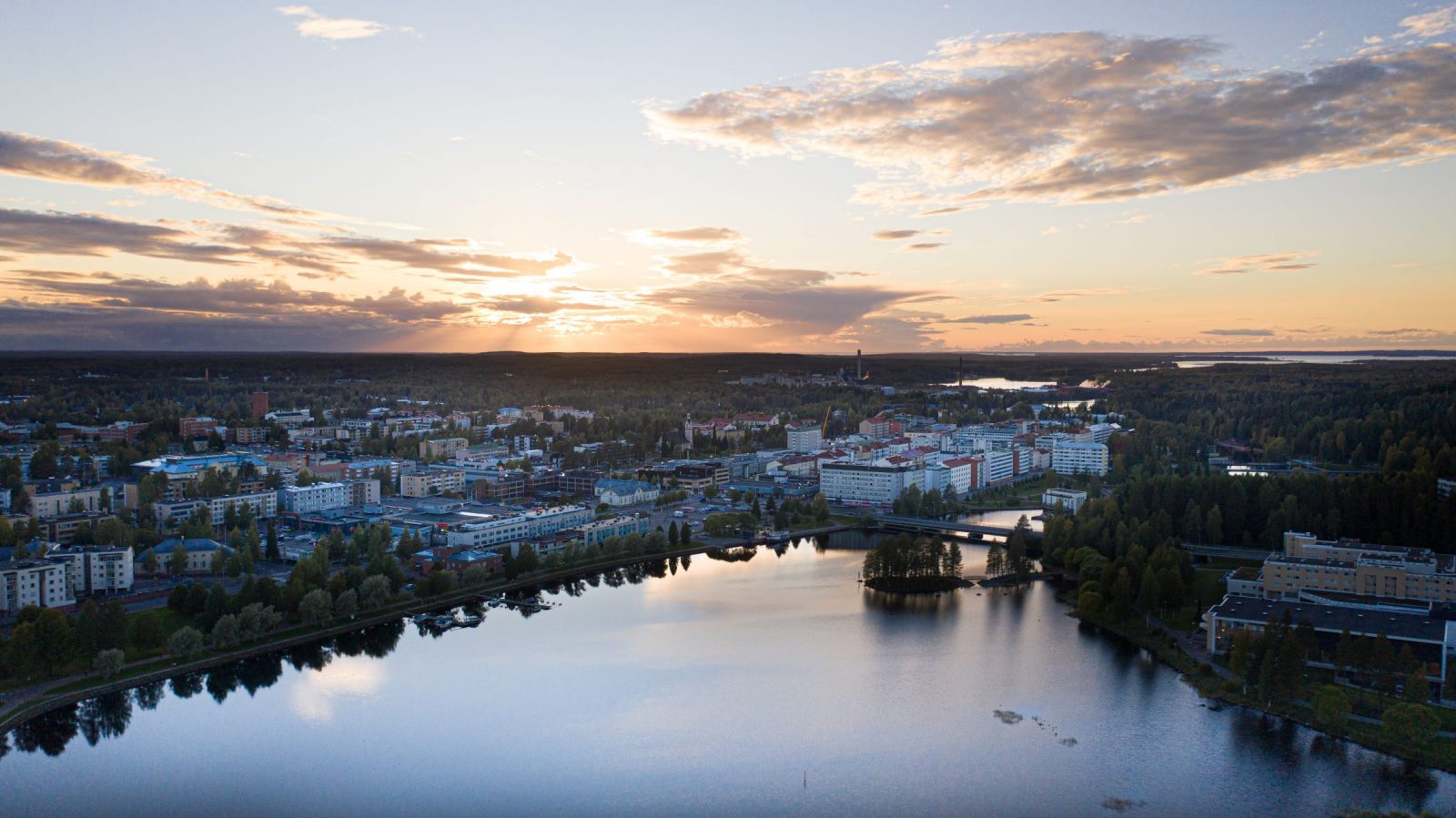 Kajaanin kaupungin ilmakuva