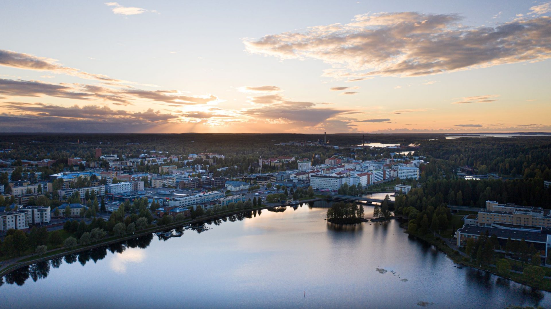 Kajaanin kaupungin ilmakuva