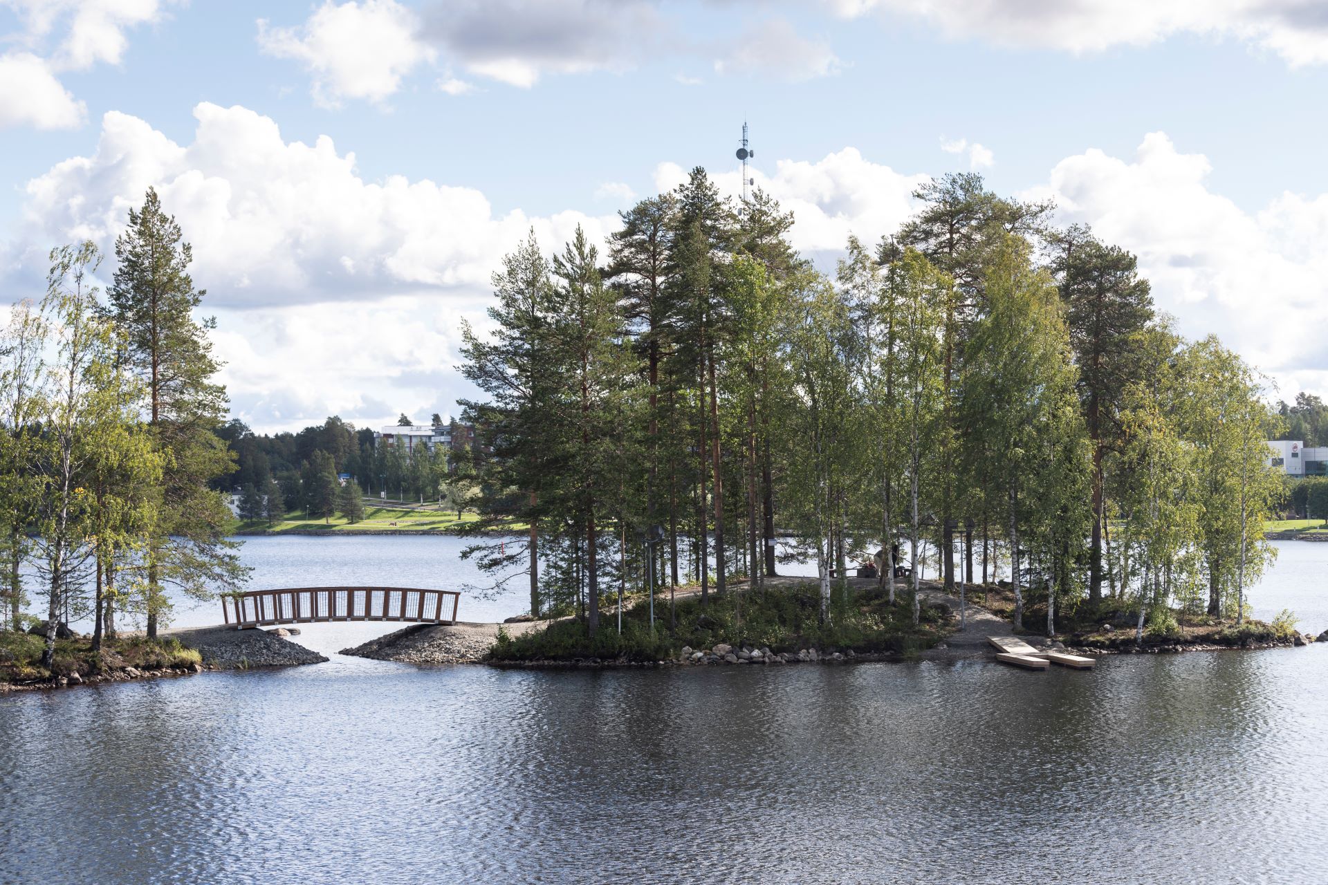 Limppusaari Kajaanin keskustassa