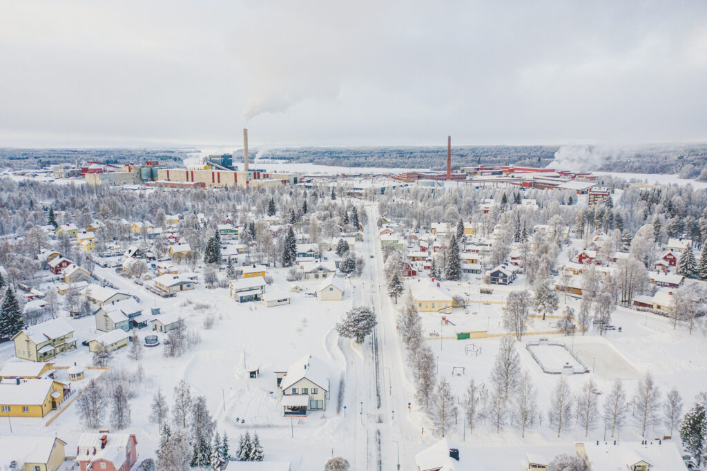 Ilmakuva Kajaanin Purolasta