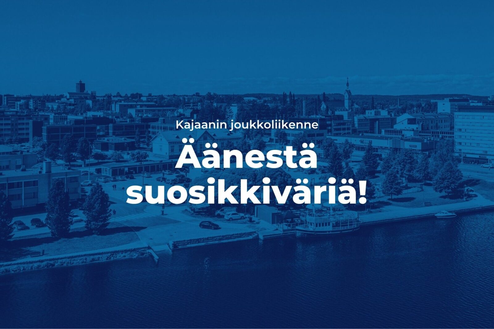 Kajaanin joukkoliikenne - äänestä suosikkiväriä!