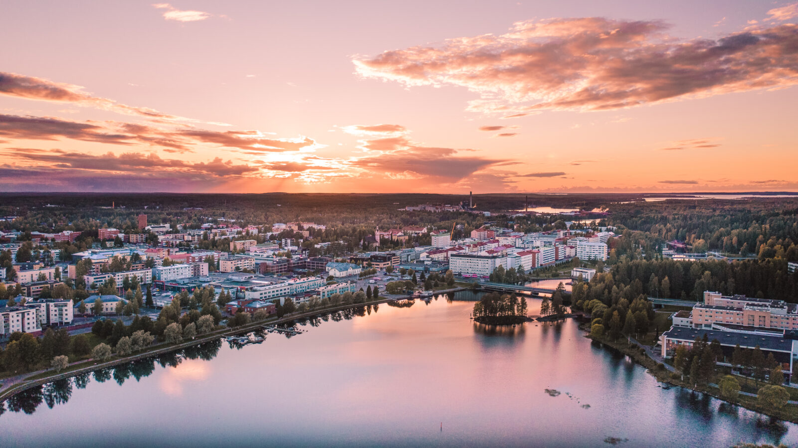 Kajaanin kaupunki ilmakuva