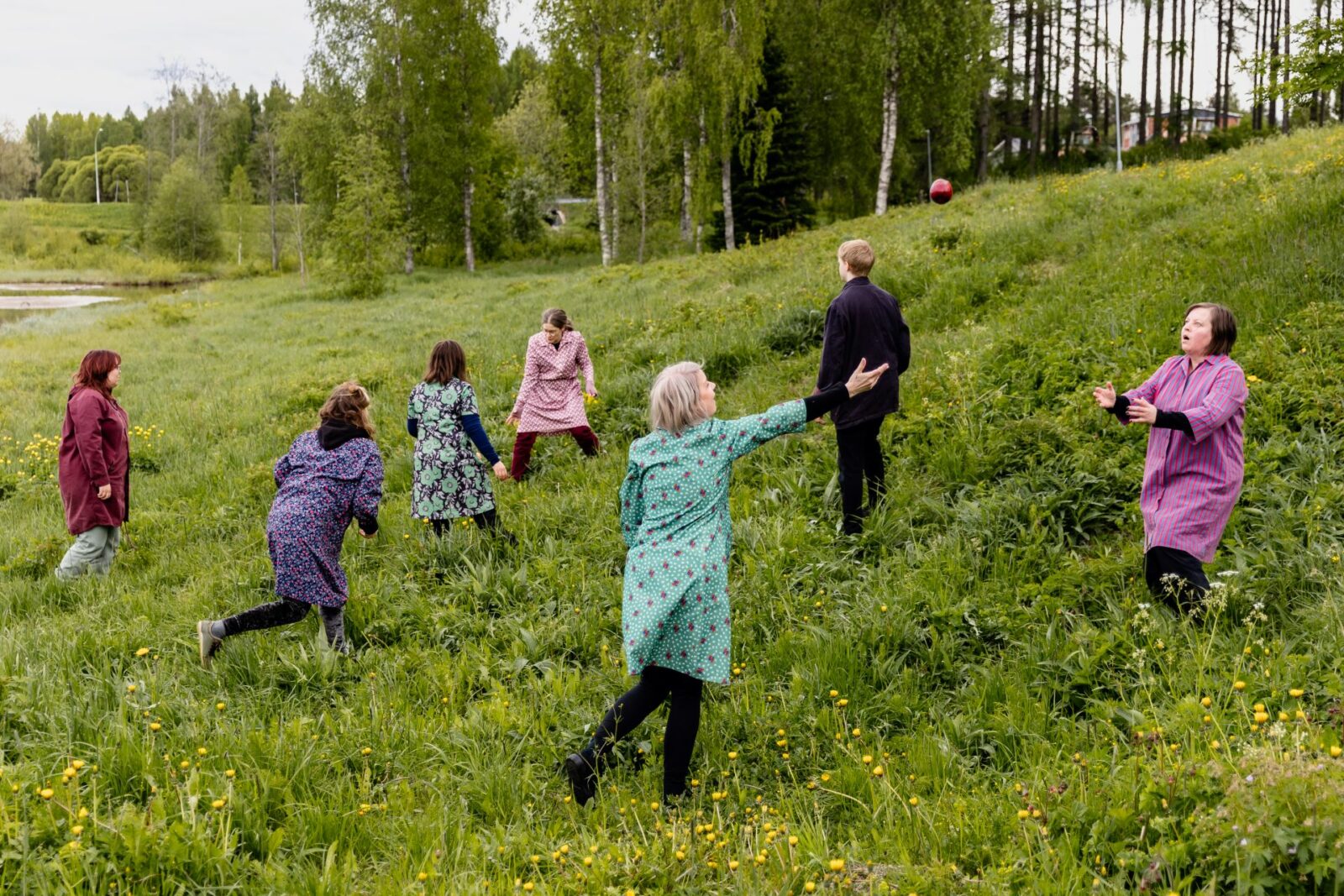 Tanssijat niityllä