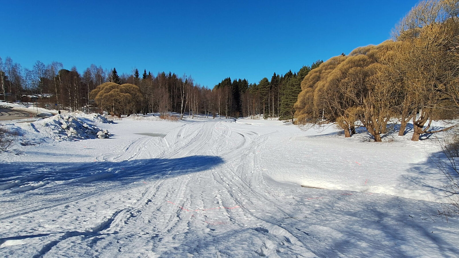 Kätönlahdenpuisto talvella 2024